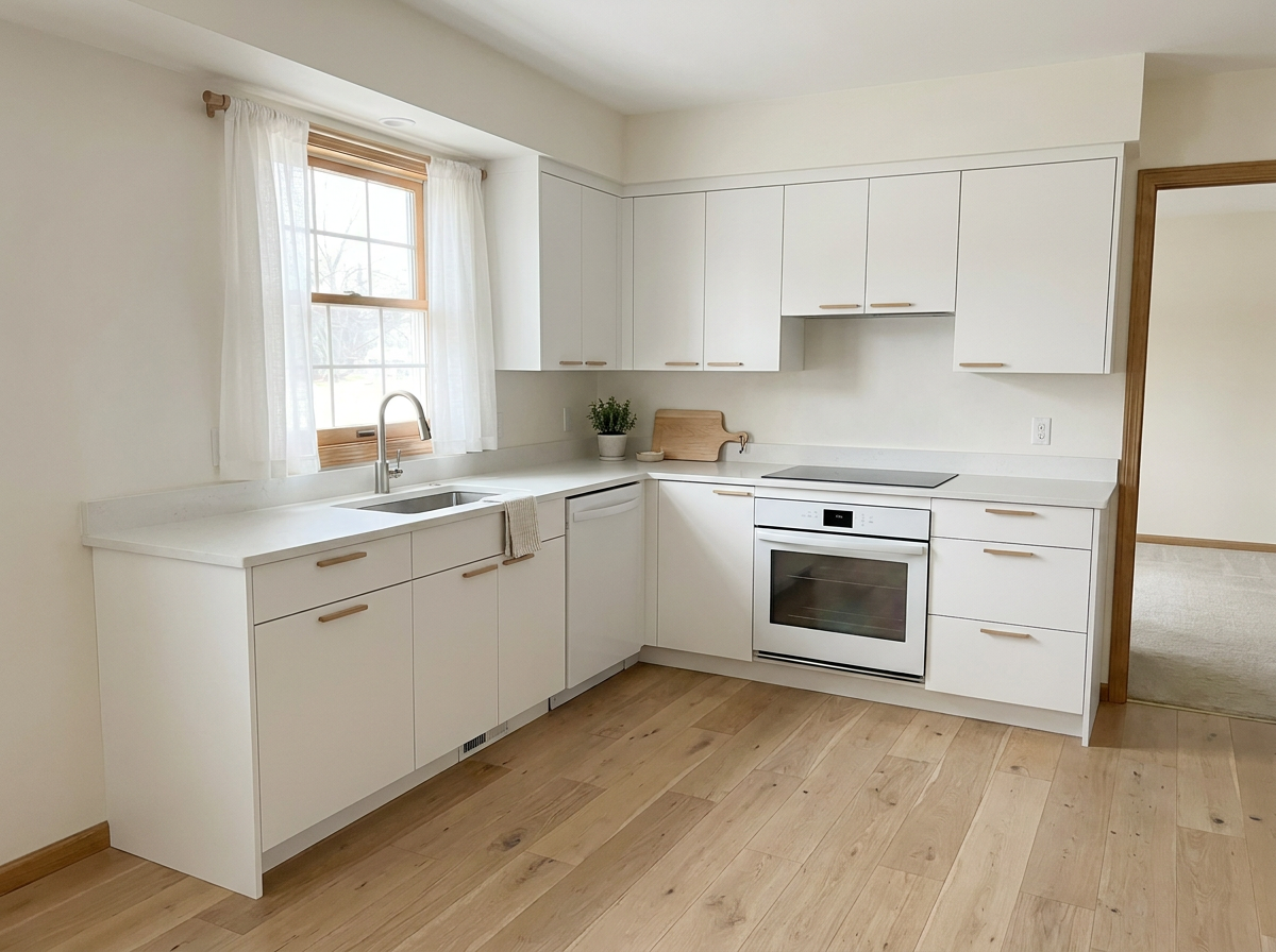 Restyled Dated kitchen render