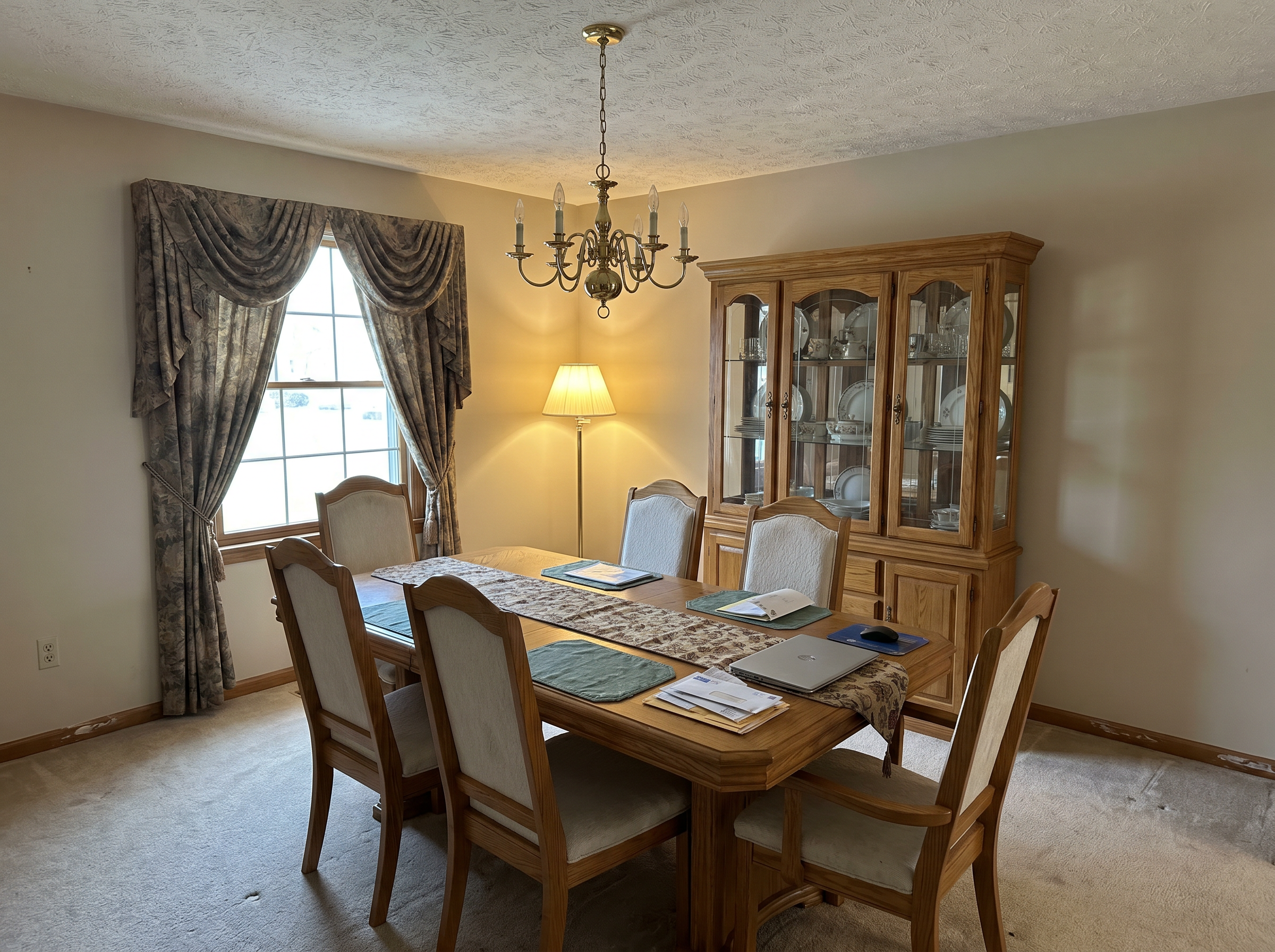 Before: Dining room